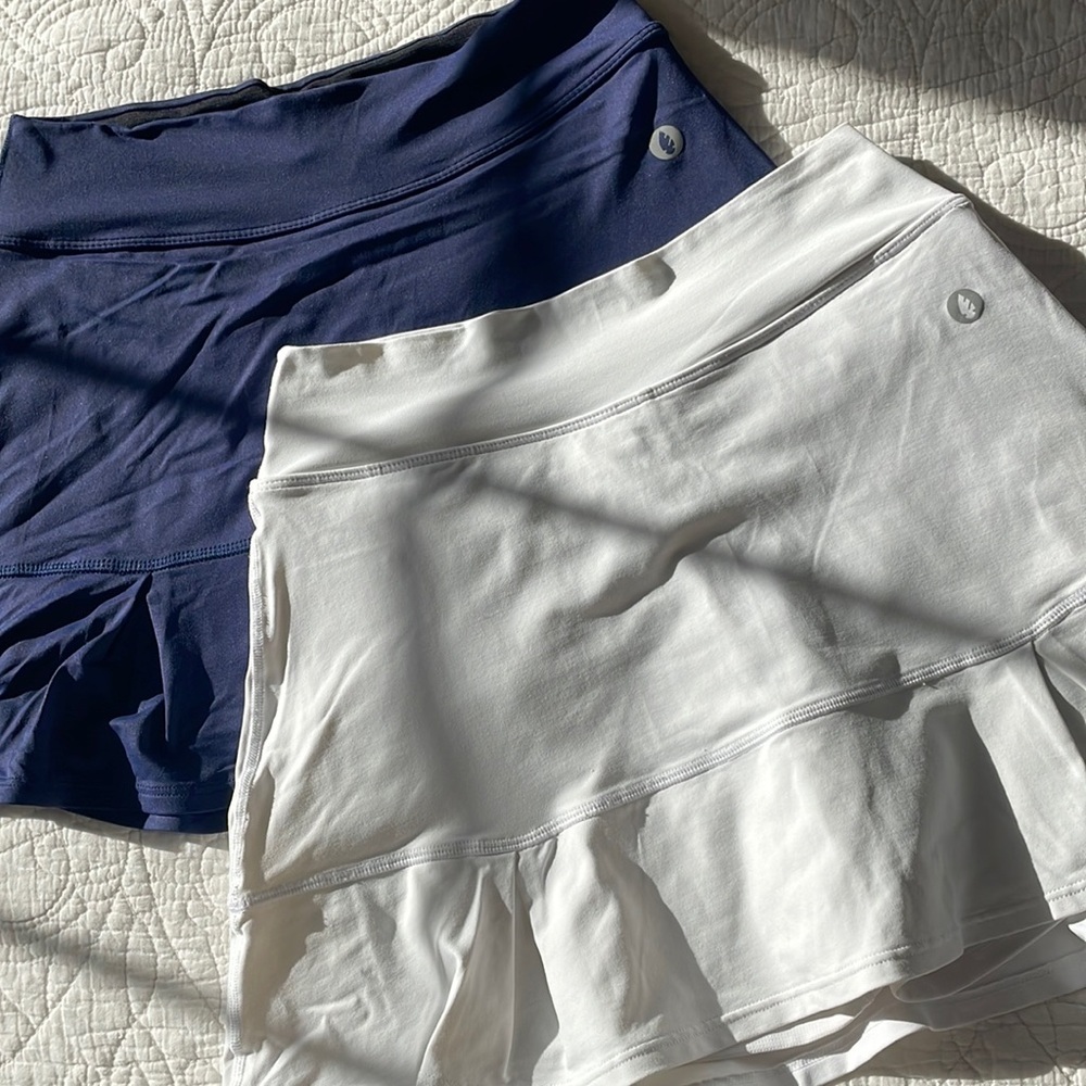Navy and White Donajo Skorts - Picture 2 of 4